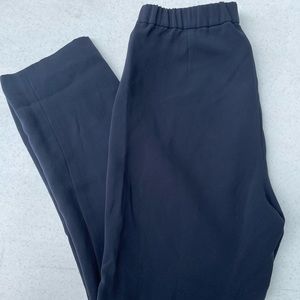 Theory navy ankle length pant